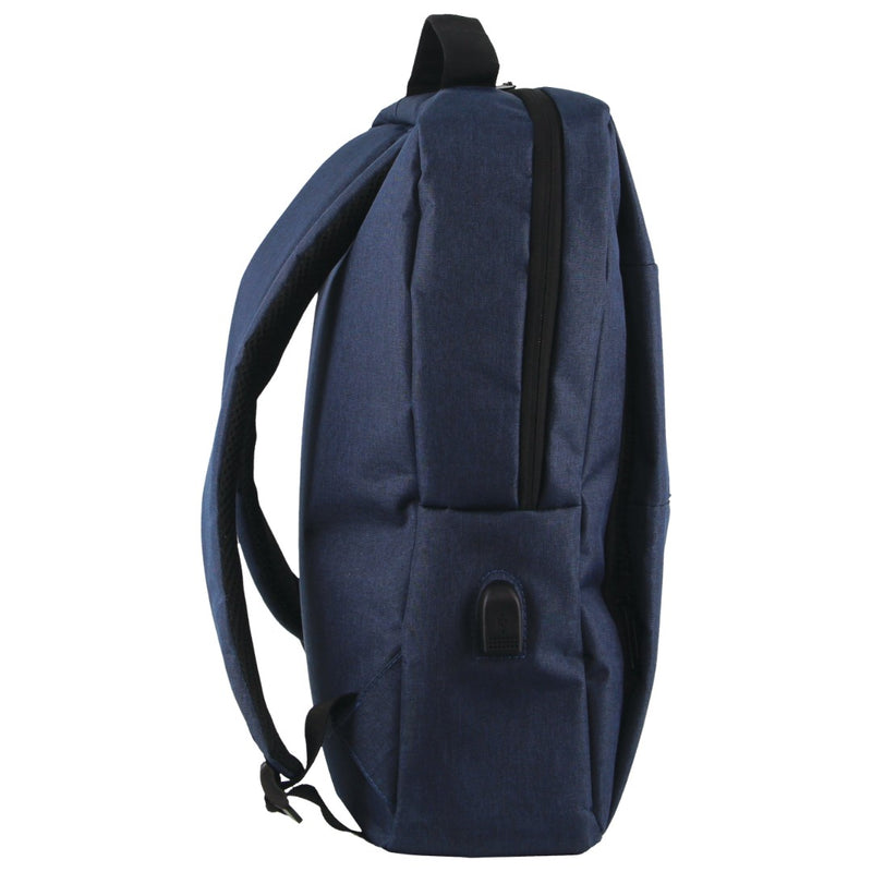 Pierre Cardin Travel & Business Backpack with Built-in USB Port in Navy