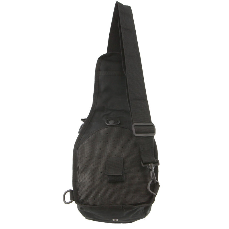 Pierre Cardin Cross Body Sling Bag Tactical Rucksack Shoulder Chest Messenger Bag in Black
