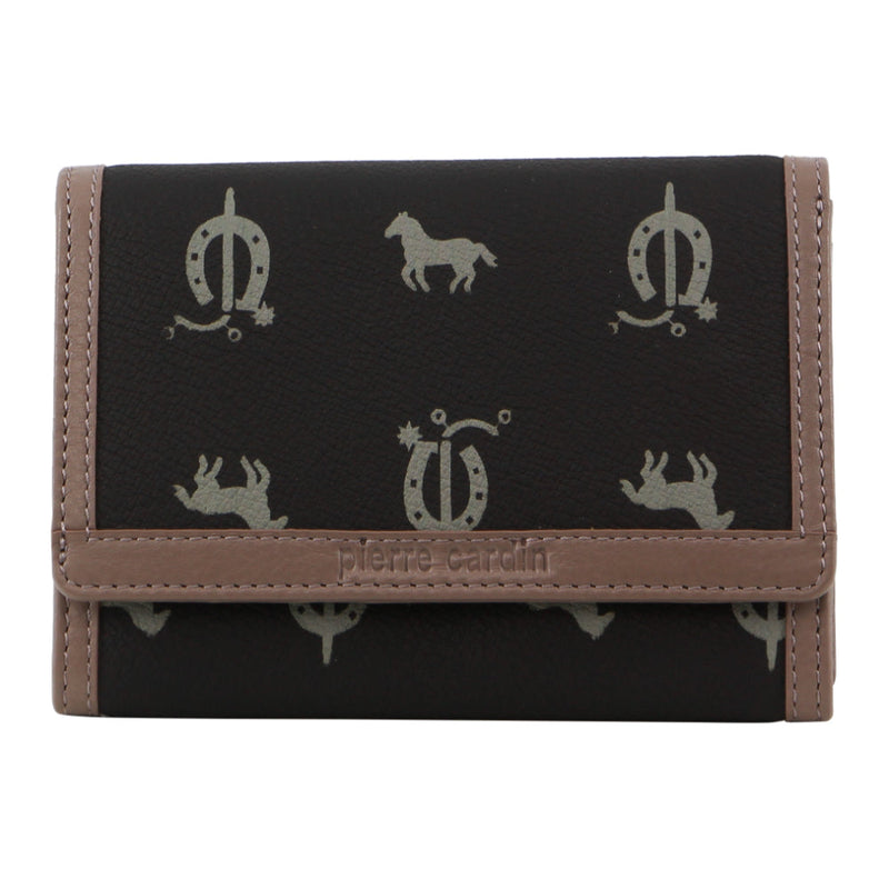 Pierre Cardin Leather Art Design Bi-Fold Flap Wallet