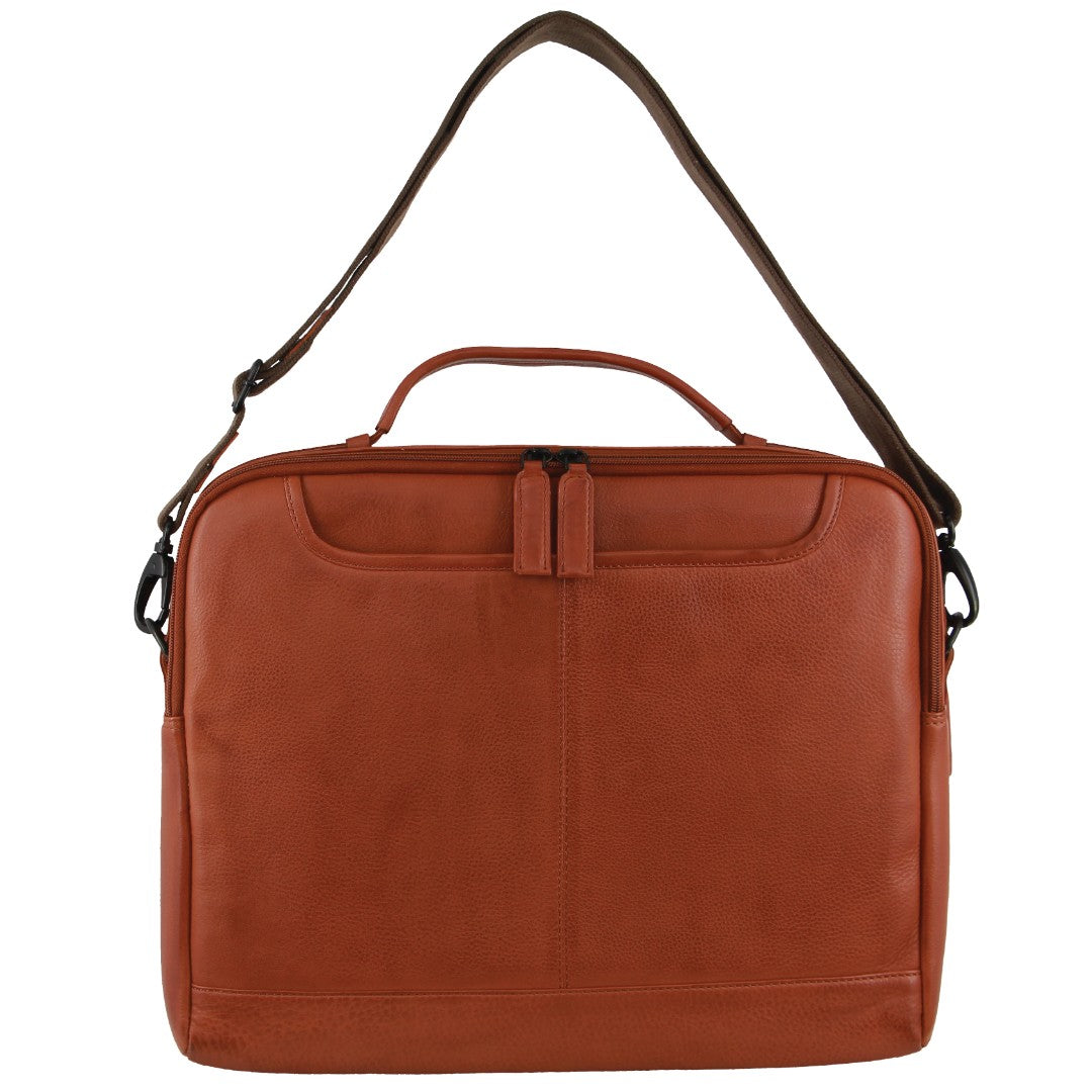 Pierre Cardin Men's Italian Leather Computer Bag