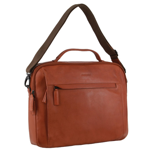 Pierre Cardin Men's Italian Leather Computer Bag