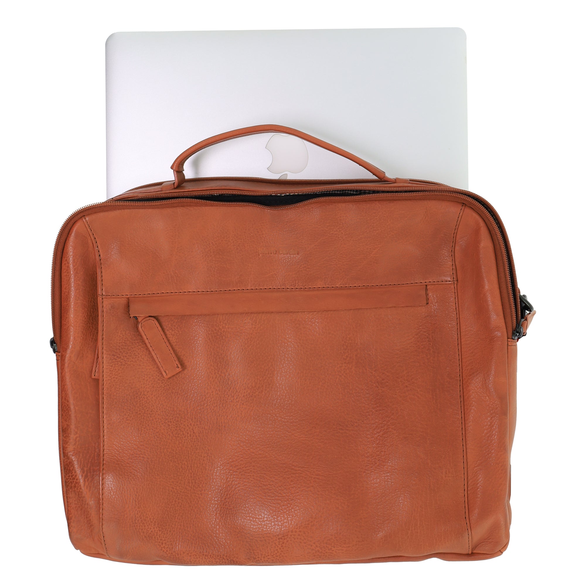 Pierre Cardin Men's Italian Leather Computer Bag