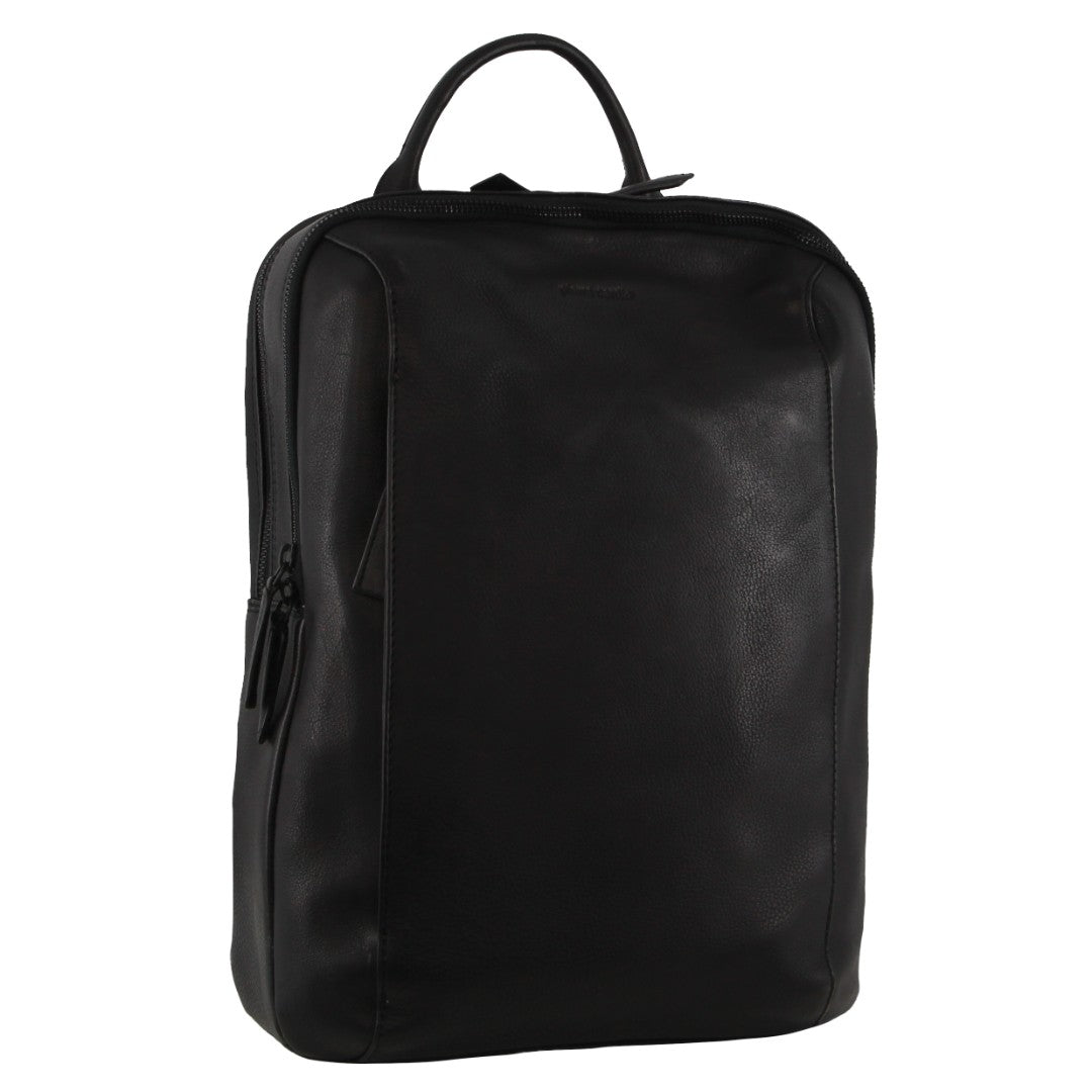 Pierre Cardin Leather Business/Laptop Backpack in Black