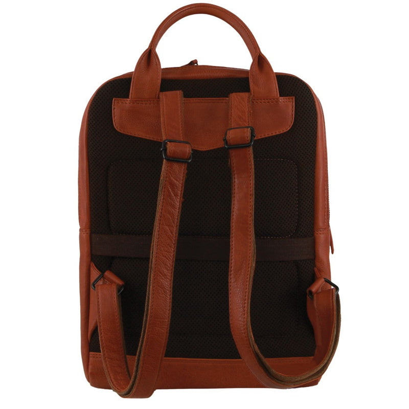 Pierre Cardin Leather Business/Laptop Backpack