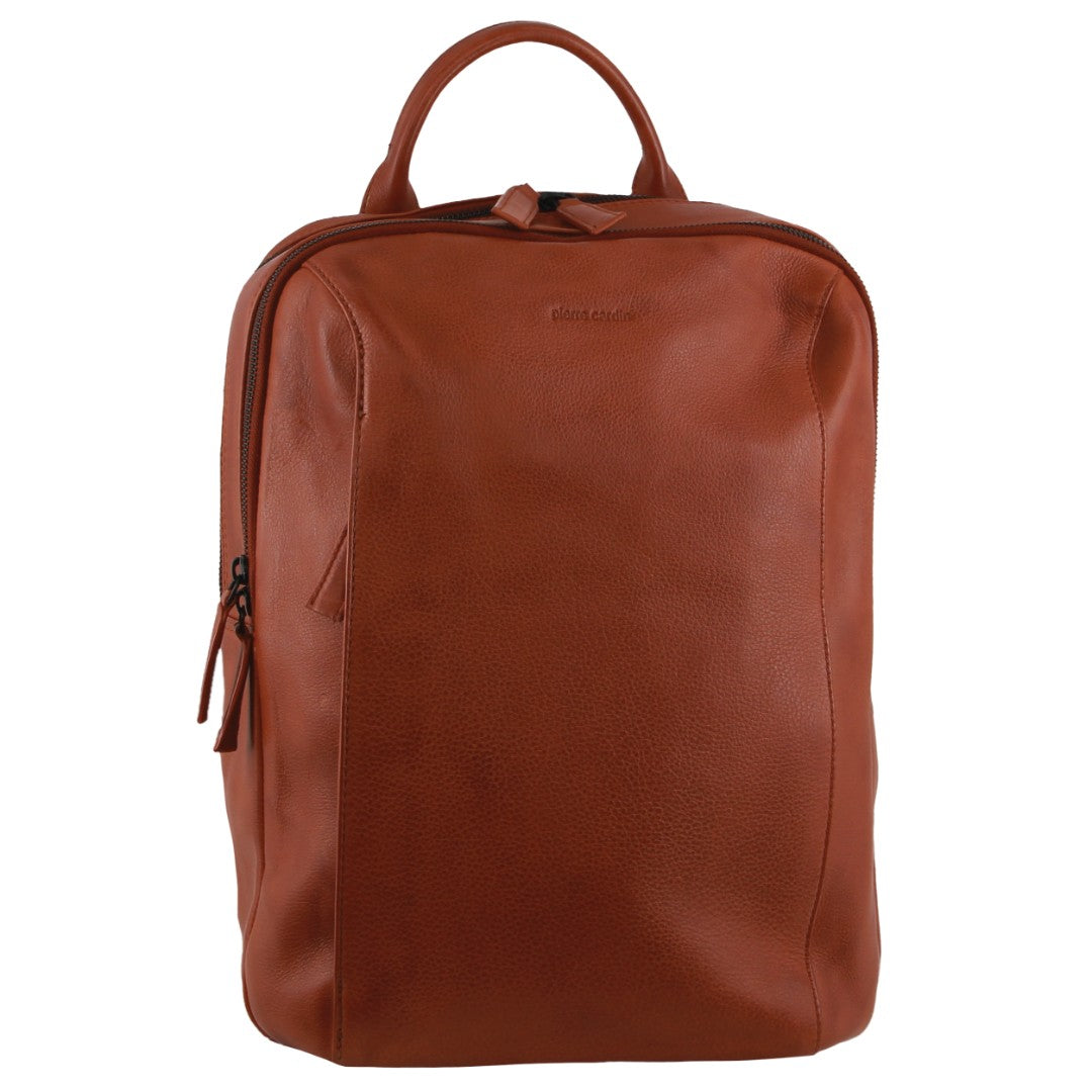 Pierre Cardin Leather Business/Laptop Backpack