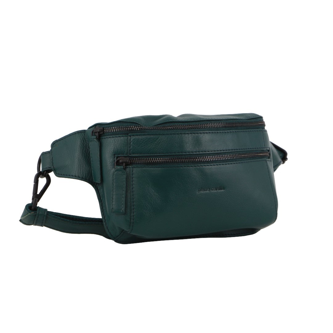 Pierre Cardin Leather 3-Way Sling Bag in Zirkon