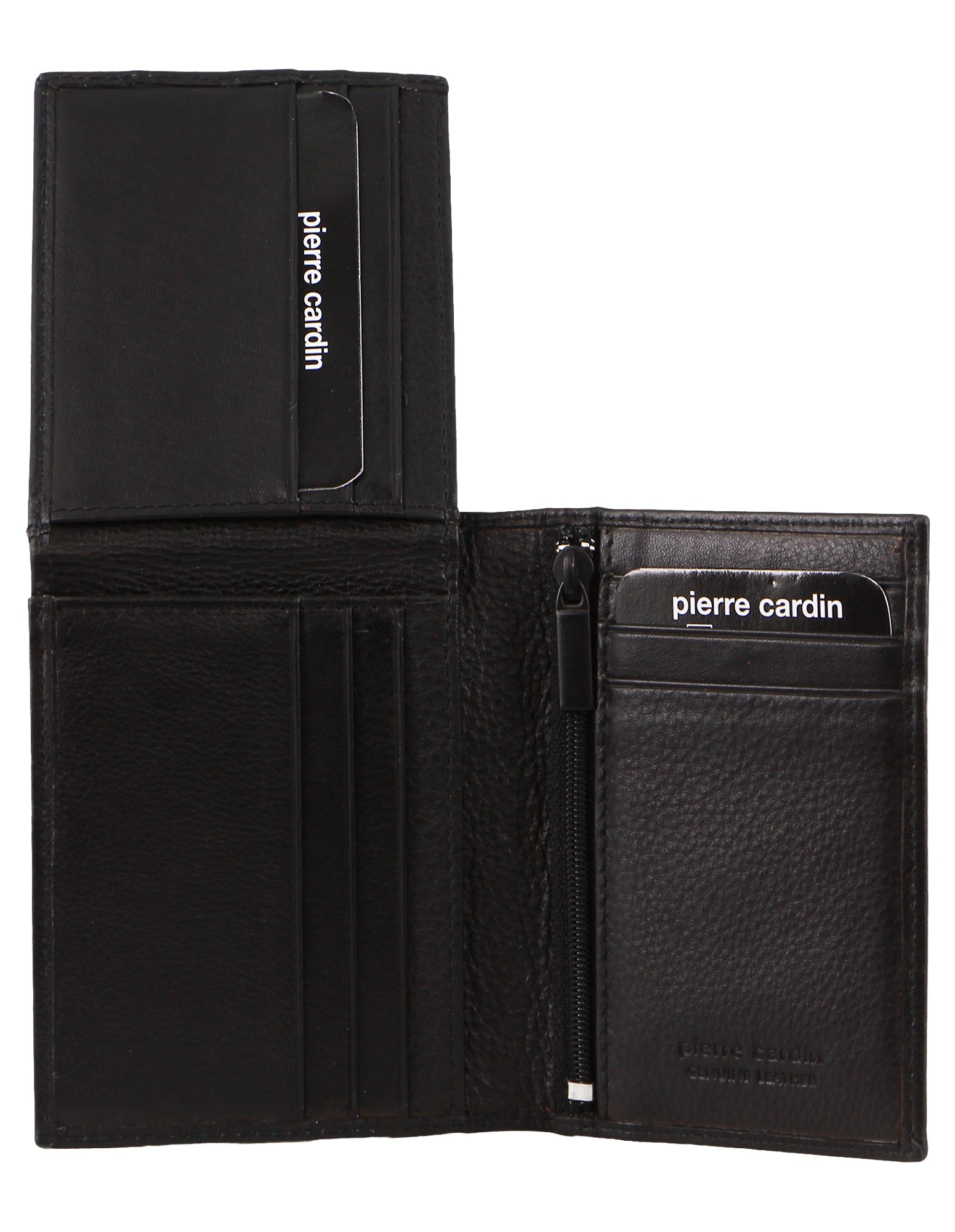 Pierre Cardin Rustic Leather Men's Bi-Fold Flap Wallet