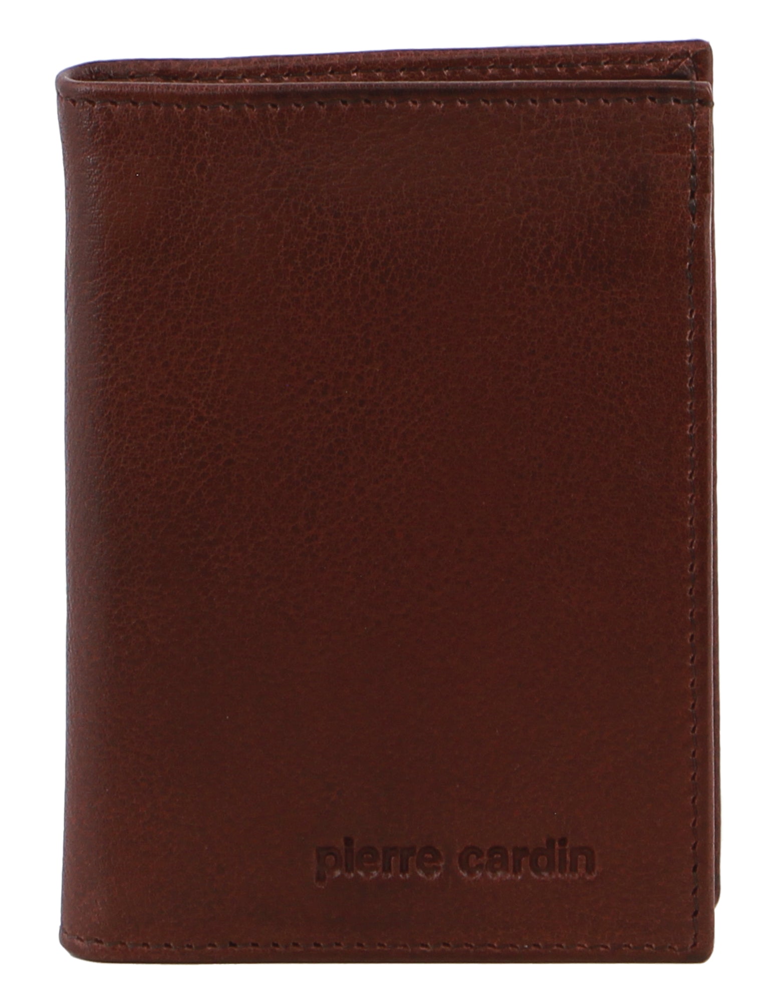 Pierre Cardin Rustic Leather Men's Bi-Fold Flap Wallet