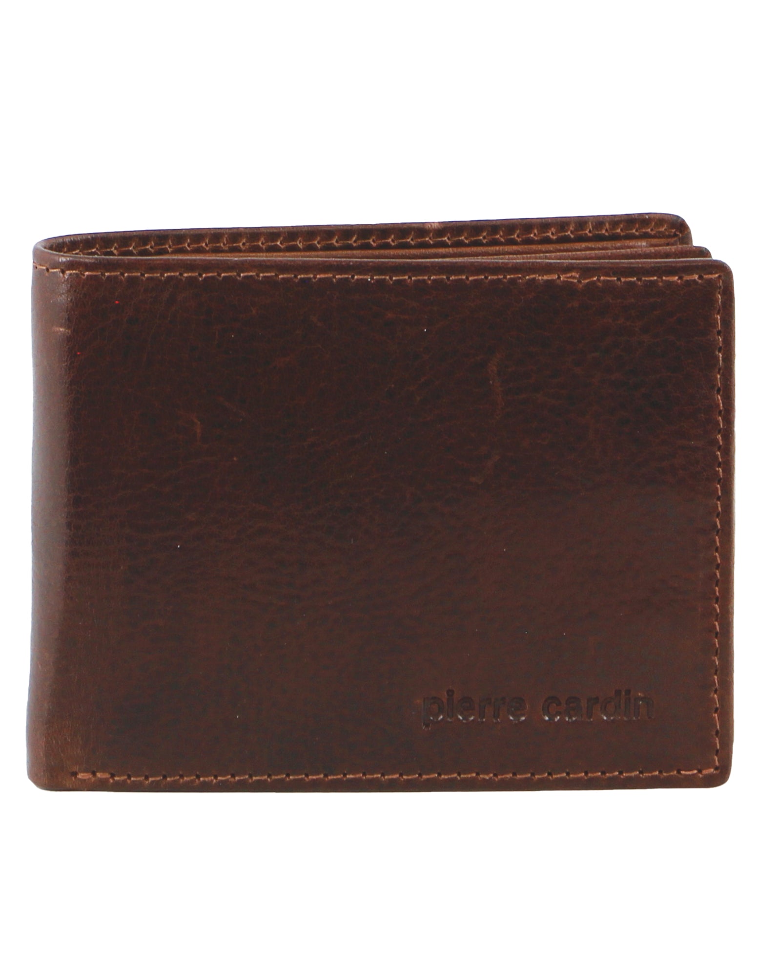 Pierre Cardin Rustic Leather Men's Bi-Fold Slimline Wallet