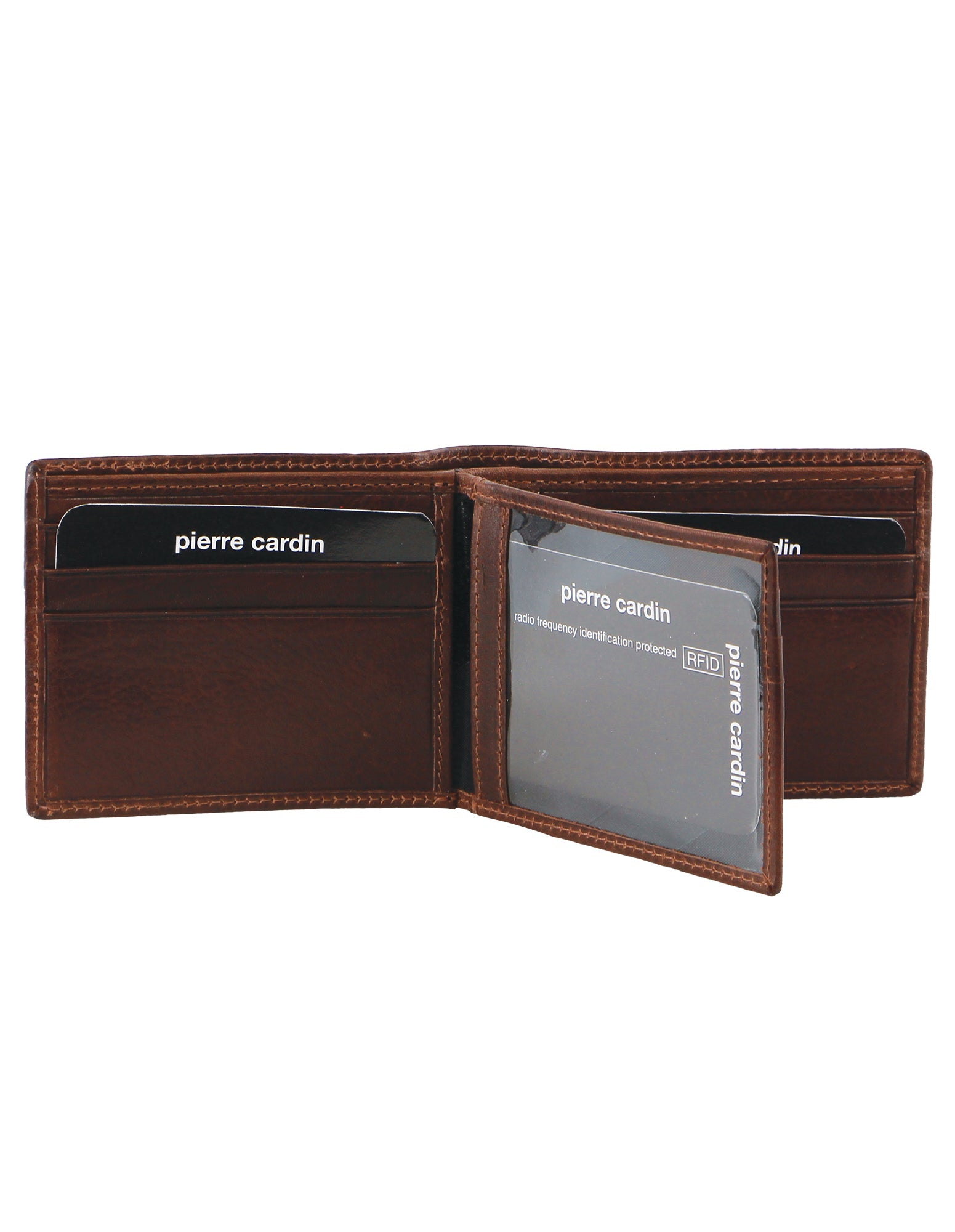 Pierre Cardin Rustic Leather Men's Bi-Fold Slimline Wallet