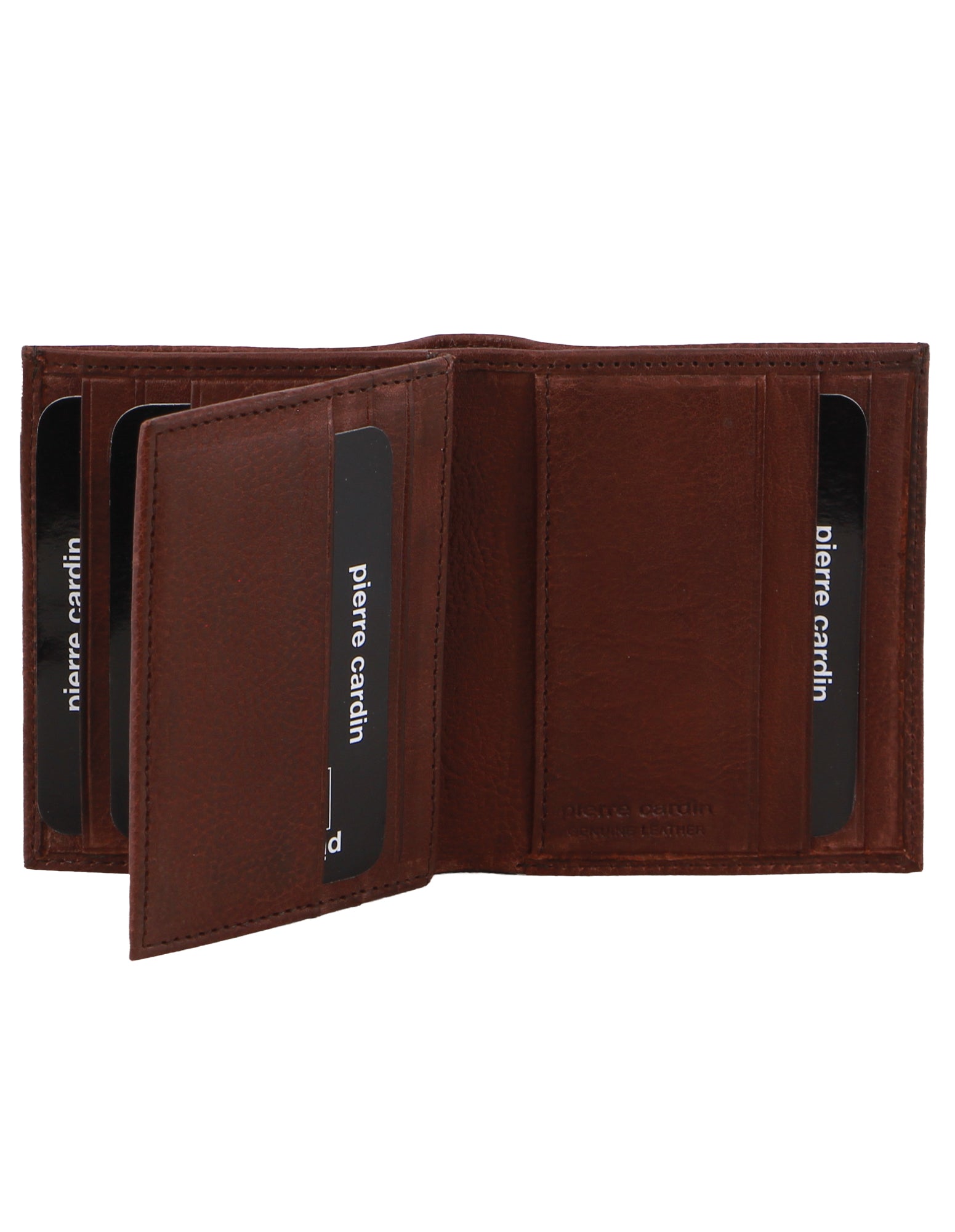 Pierre Cardin Rustic Leather Men's Slim Bi-Fold Wallet