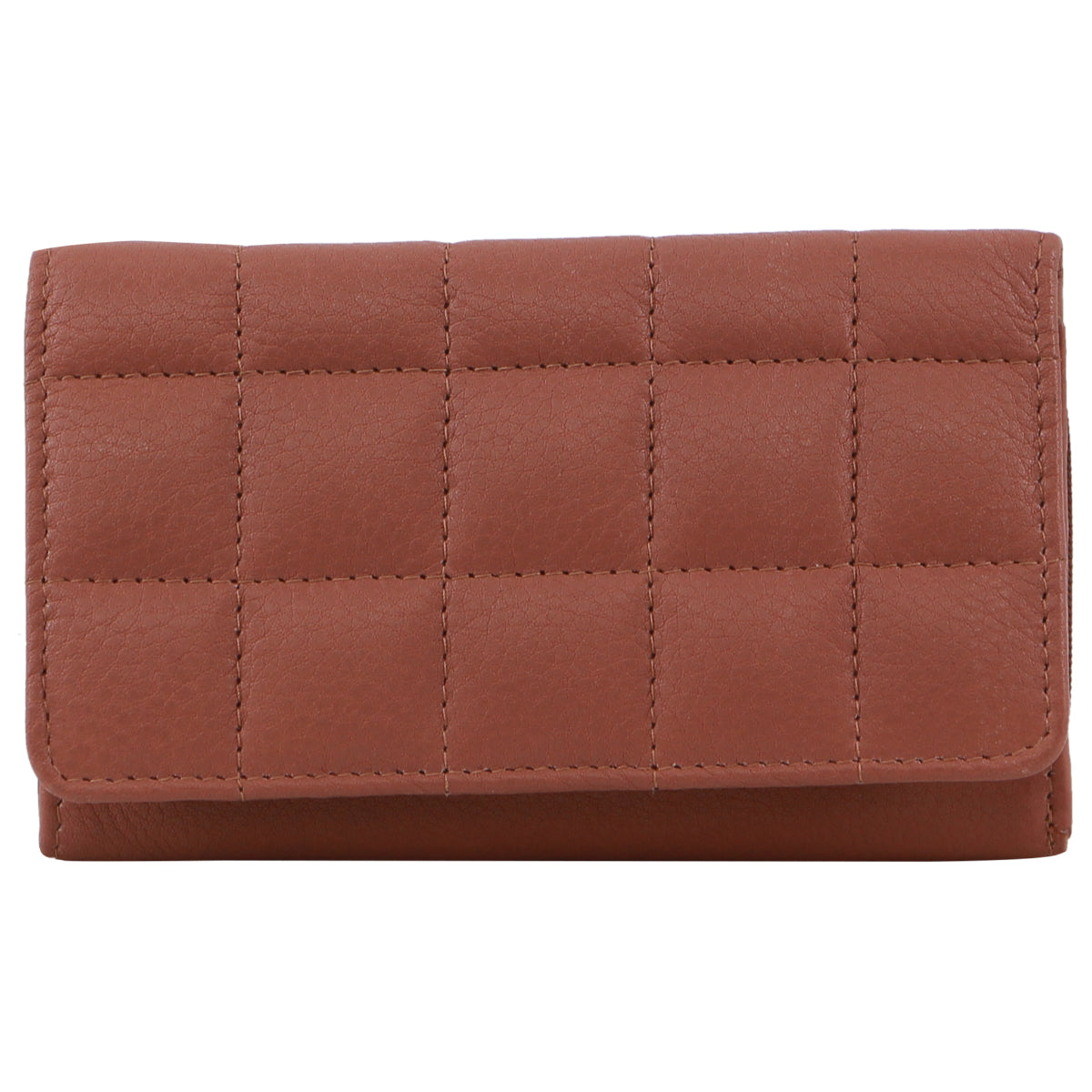 Pierre Cardin Pleated Leather Ladies Tri-Fold Wallet in Rose