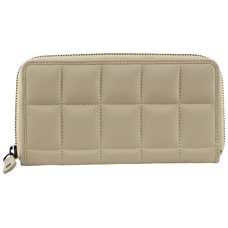 Pierre Cardin Italian Pleated Leather Ladies Zip Wallet
