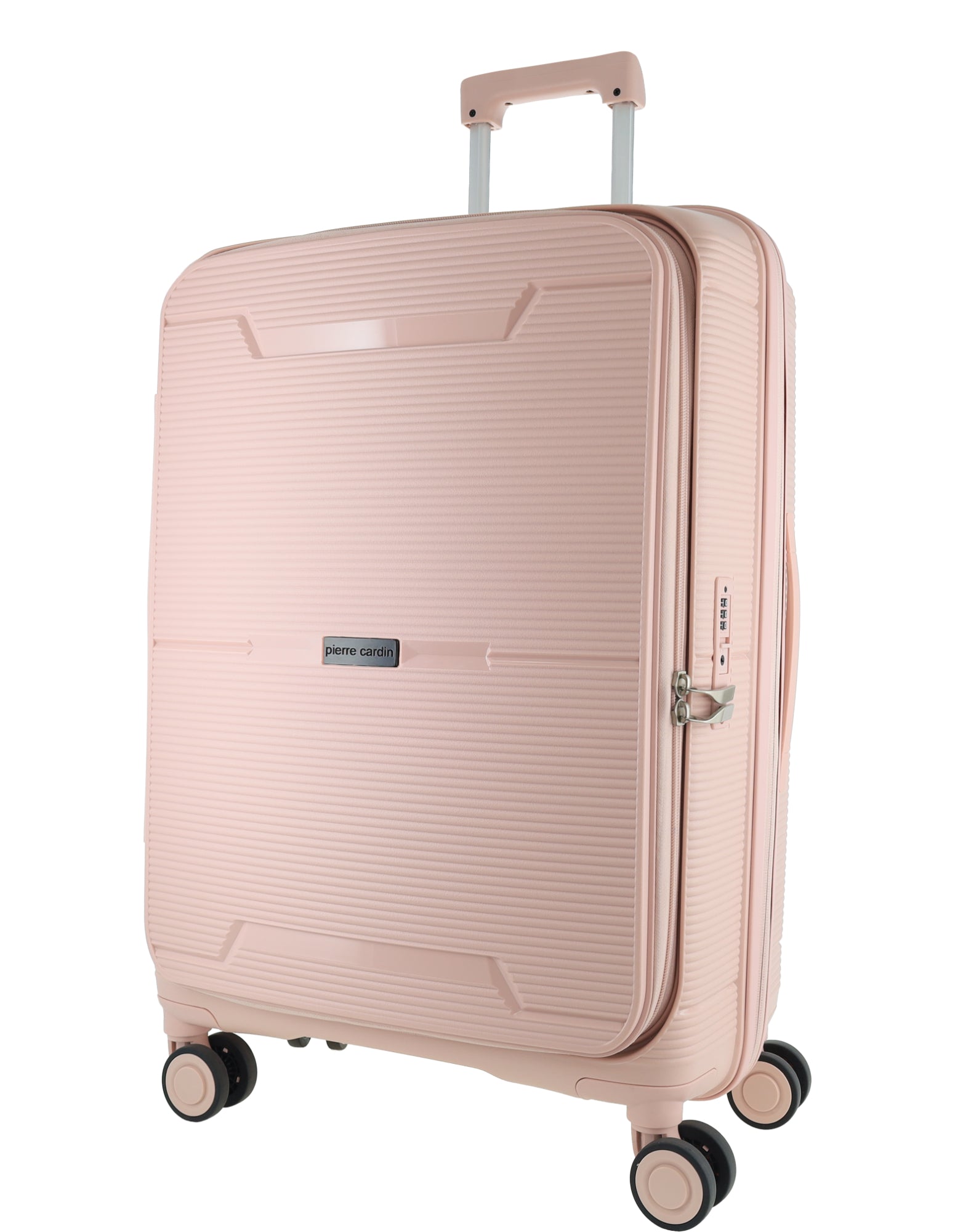 Pierre Cardin 80cm LARGE Hard Shell Suitcase in Blush