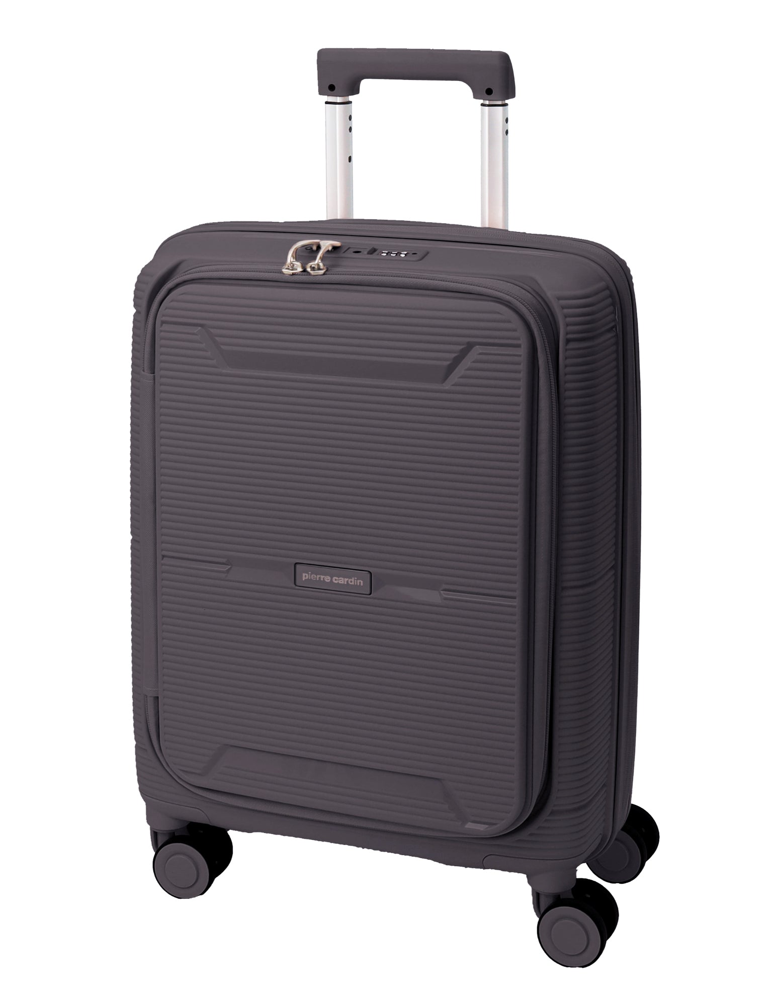 Pierre Cardin 54cm CABIN Hard Shell Suitcase in Graphite