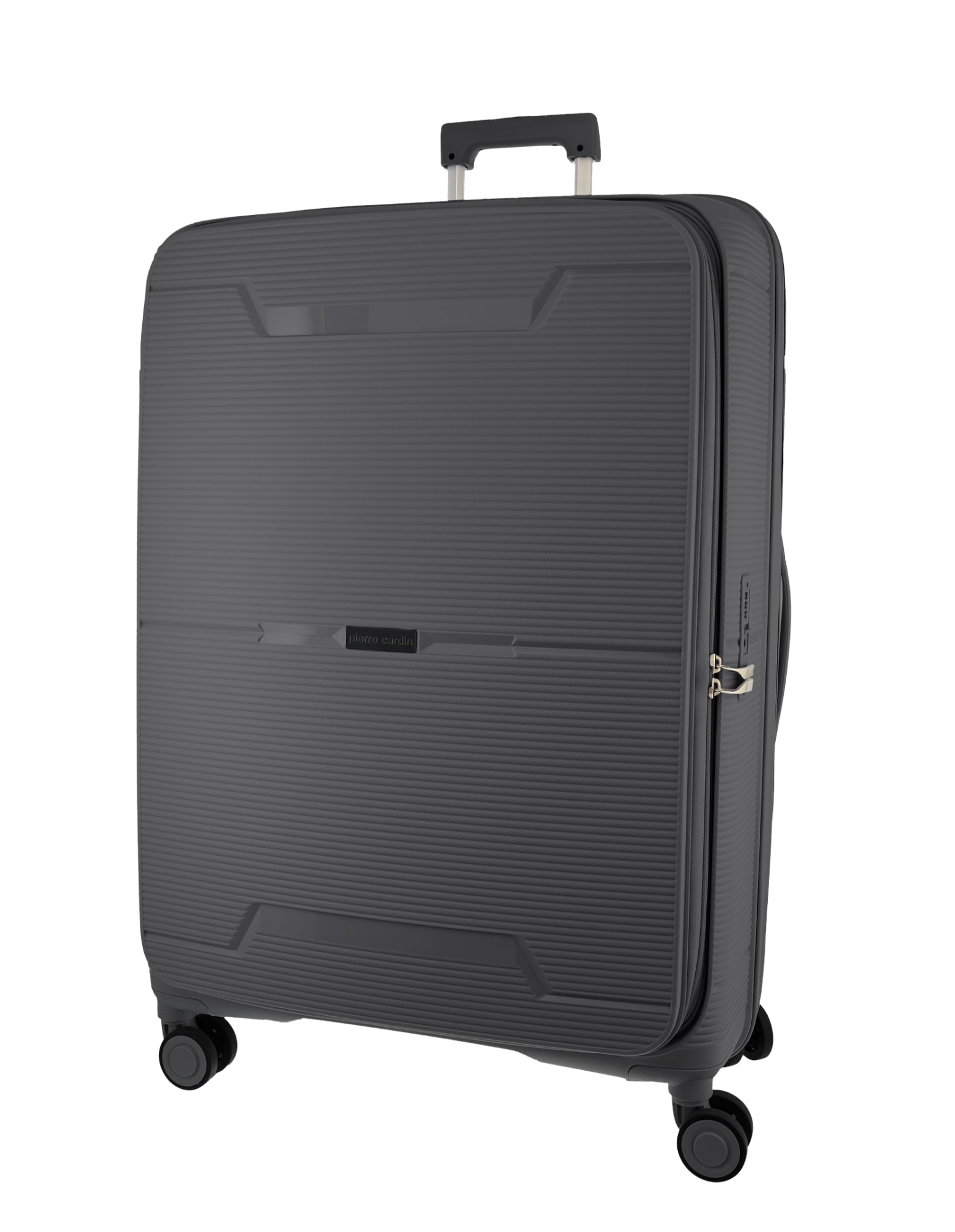 Pierre Cardin 80cm LARGE Hard Shell Suitcase in Graphite