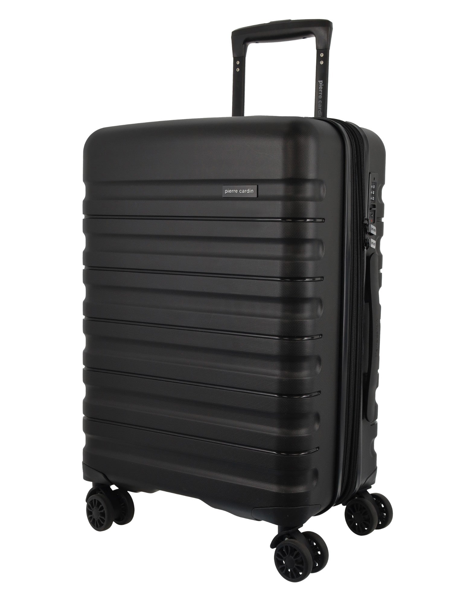Pierre Cardin 54cm CABIN Hard Shell Suitcase in Black