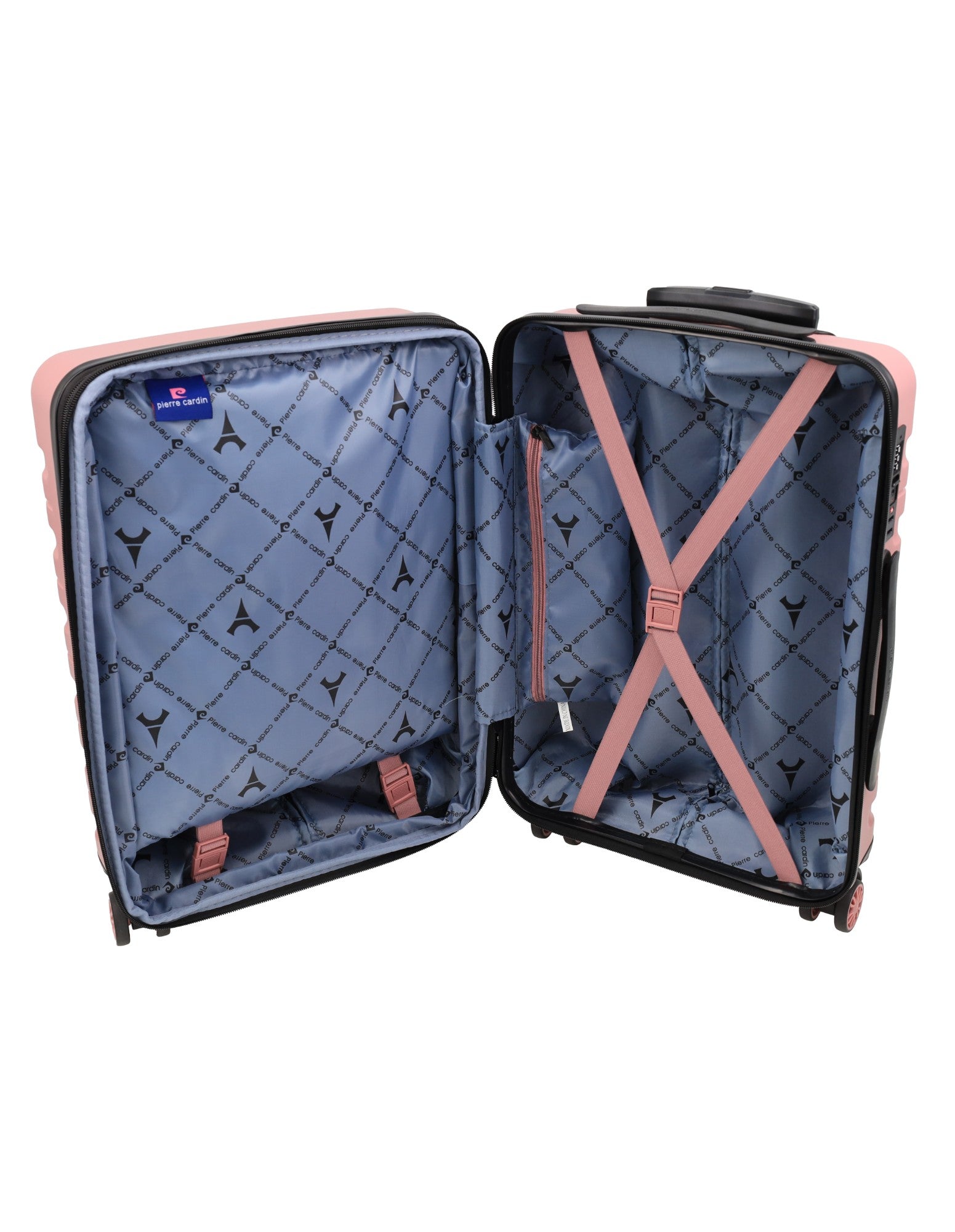 Pierre Cardin Hard-shell 3-Piece Luggage Set in Black