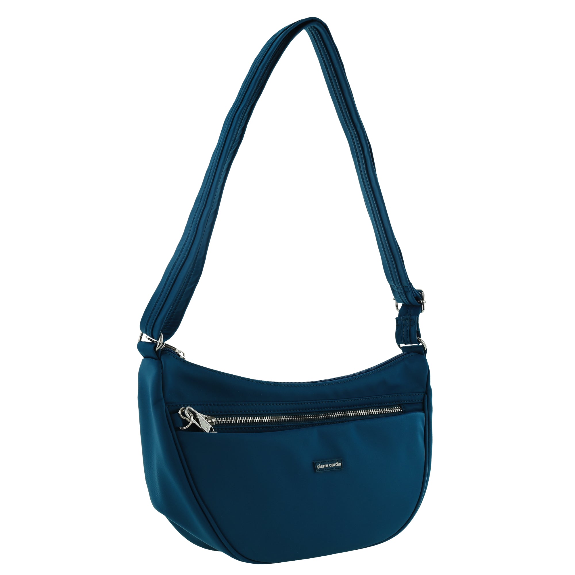 Pierre Cardin Nylon Anti-Theft Crossbody Bag in Turquoise