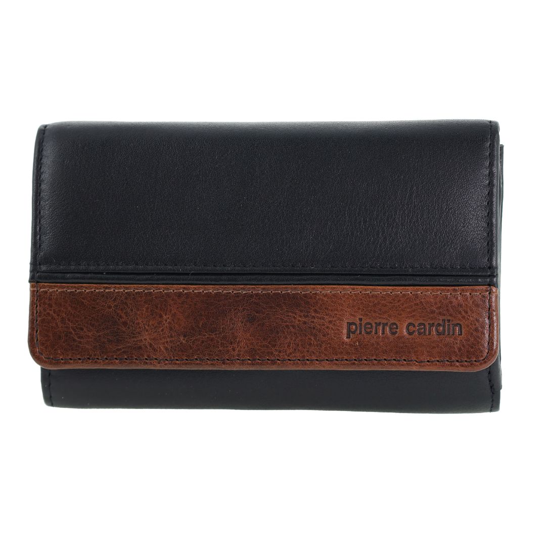 Pierre Cardin Men's Leather Durable Flat Wallet