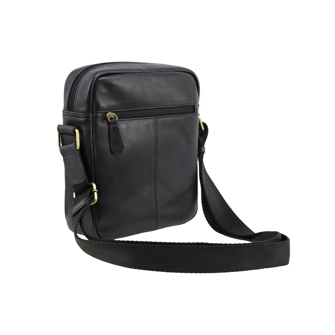 Pierre Cardin Men's Leather Versatile Crossbody Bag