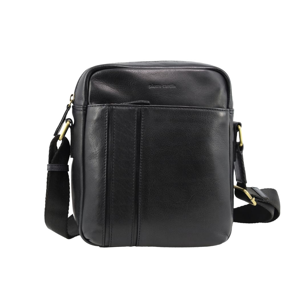 Pierre Cardin Men's Leather Versatile Crossbody Bag