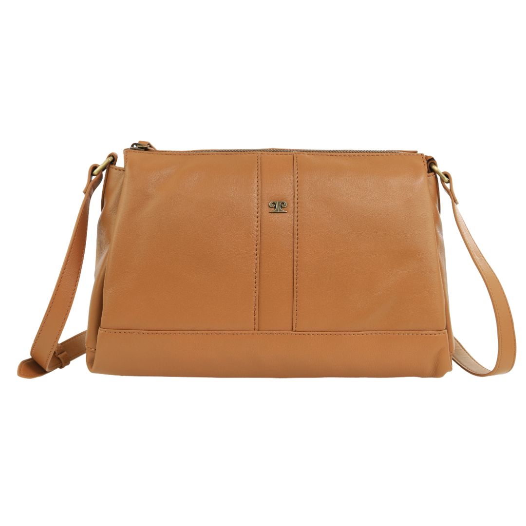 Pierre Cardin Ladies Leather Structured Crossbody Bag