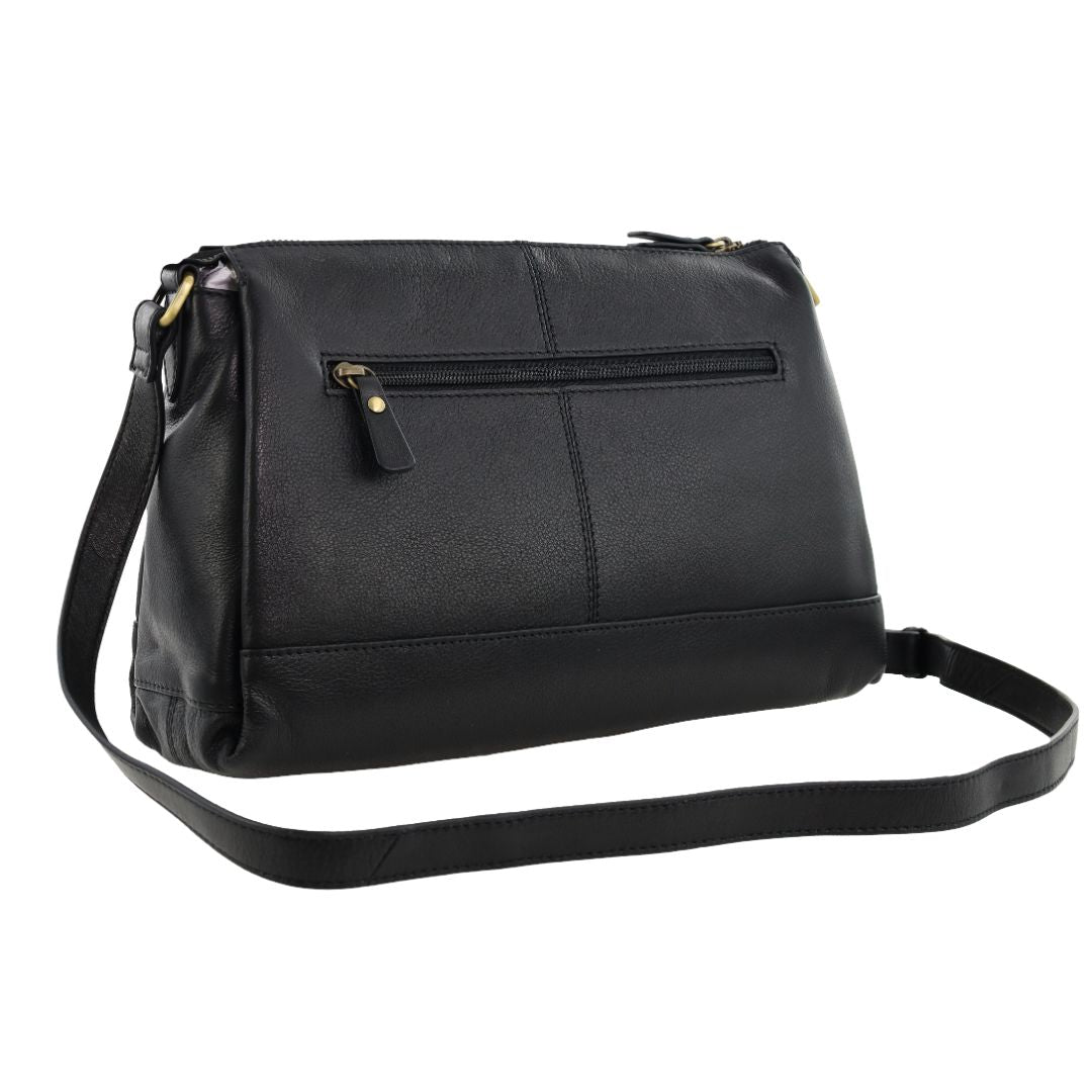 Pierre Cardin Ladies Leather Structured Crossbody Bag