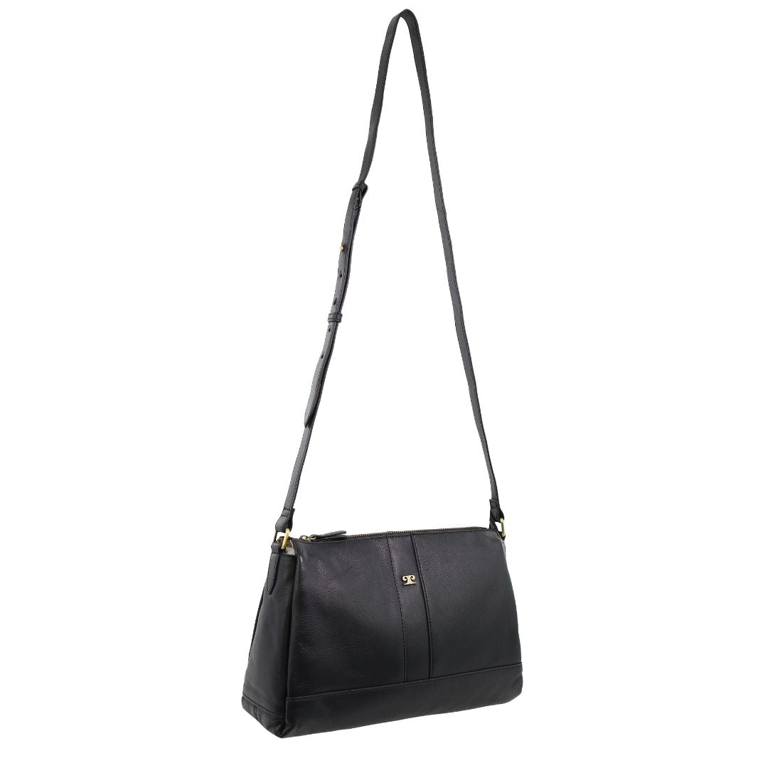 Pierre Cardin Ladies Leather Structured Crossbody Bag