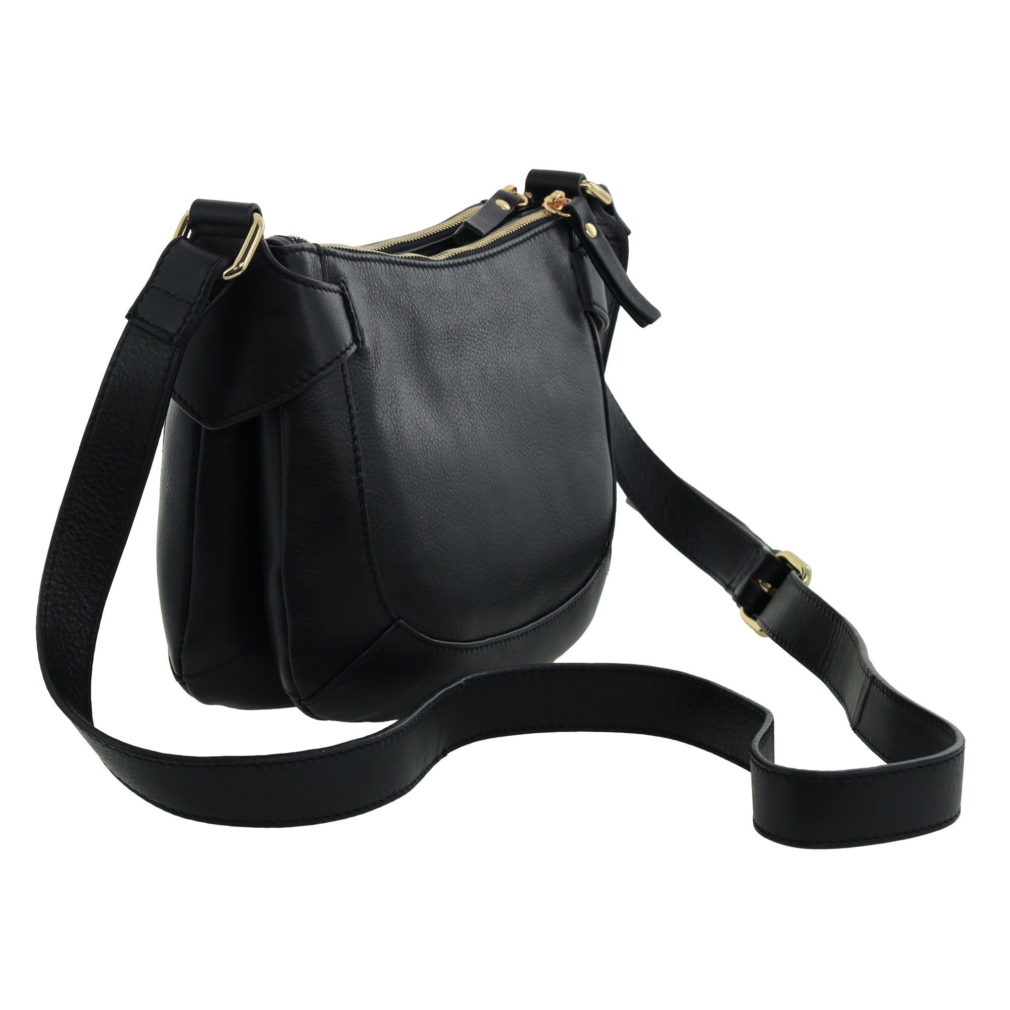 Pierre Cardin Ladies Leather Sleek Crossbody Bag