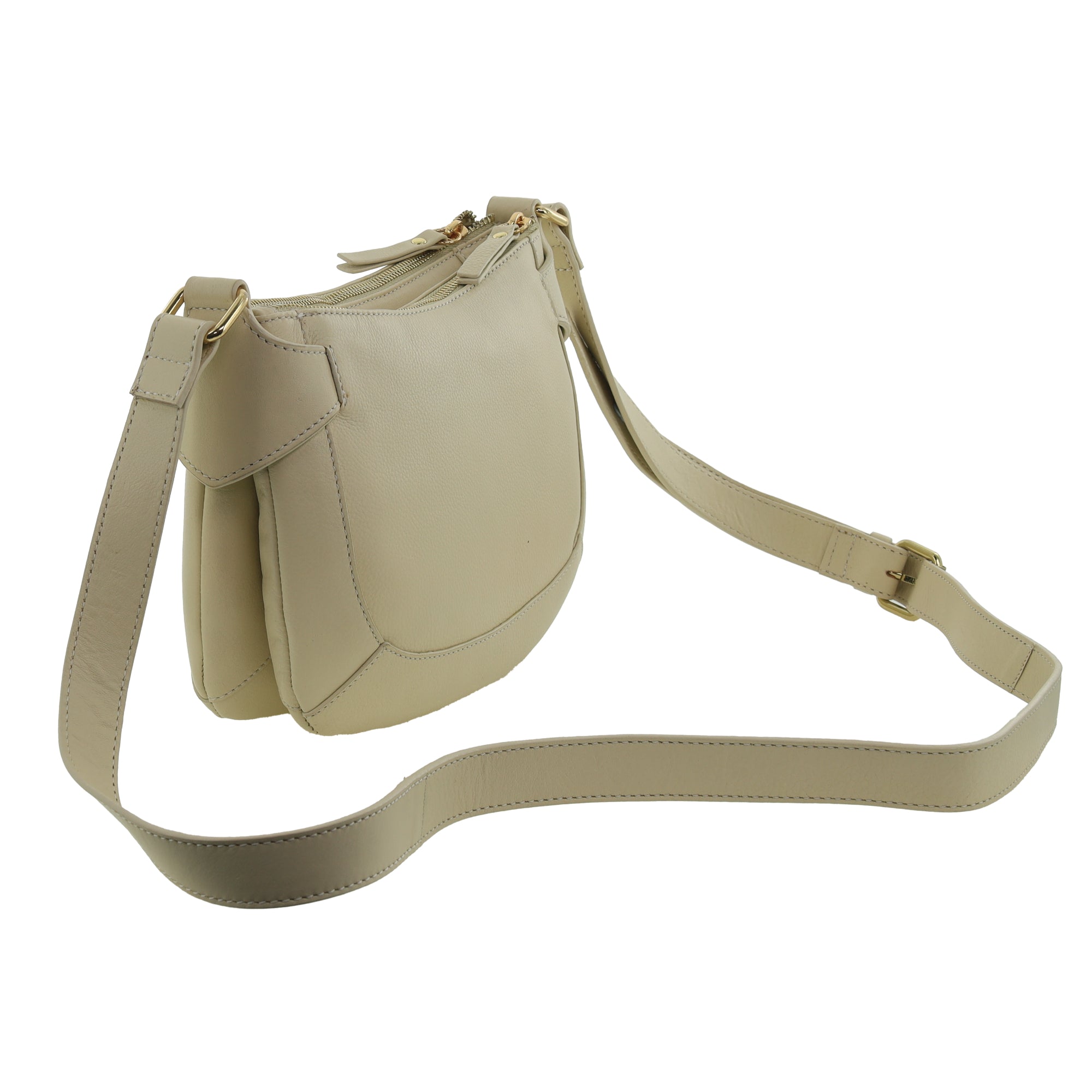 Pierre Cardin Ladies Leather Sleek Crossbody Bag