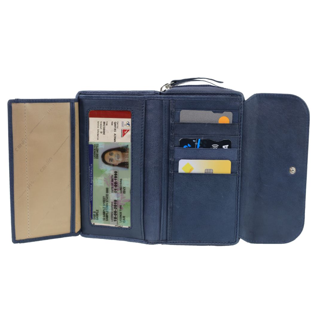 Pierre Cardin Ladies Tri-Fold Tab Wallet