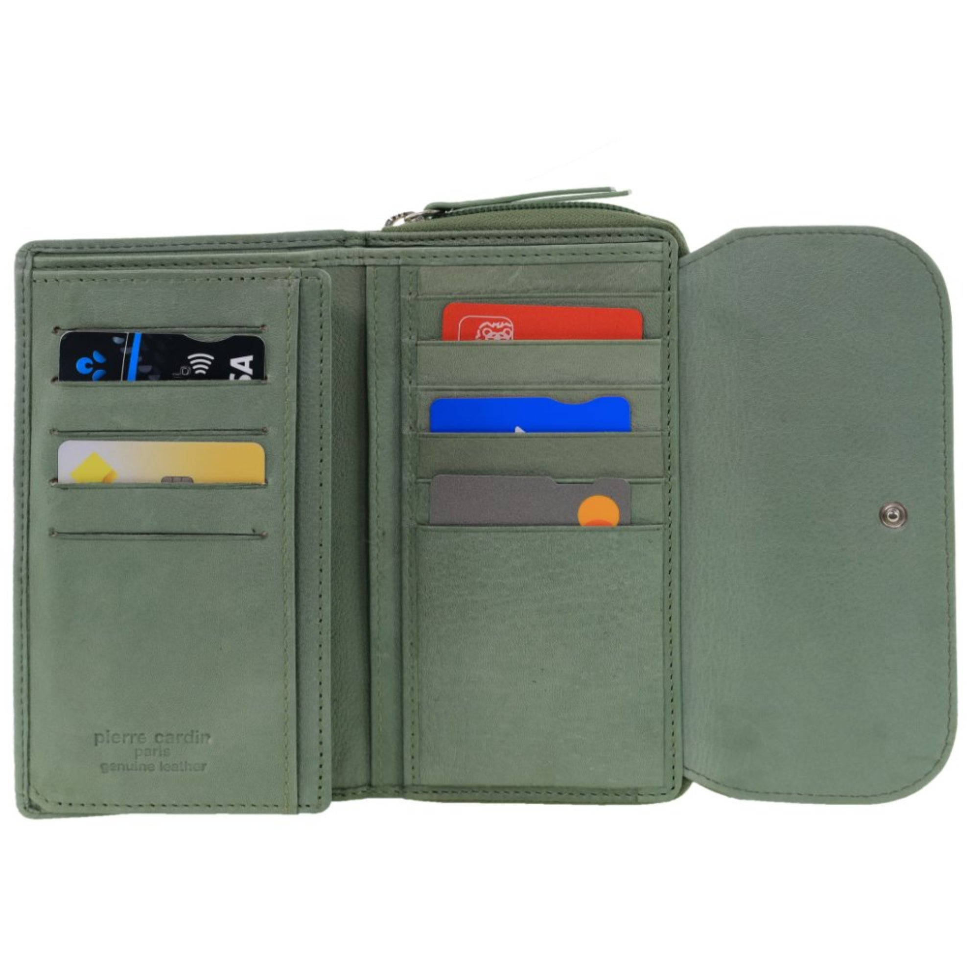 Pierre Cardin Ladies Tri-Fold Tab Wallet