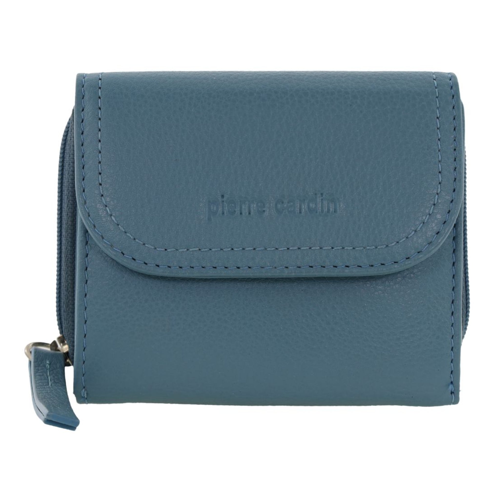 Pierre Cardin Ladies Leather Tri-Fold Tab Wallet