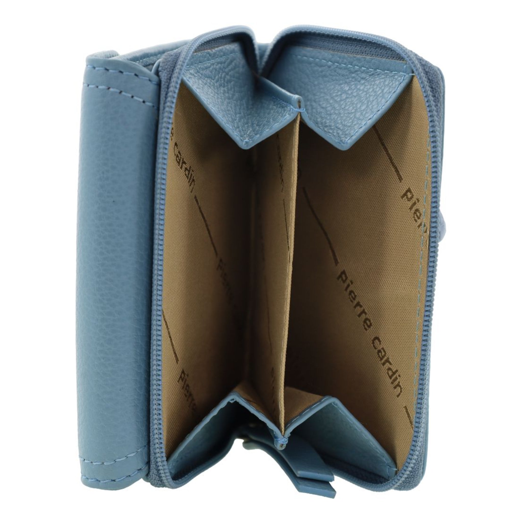 Pierre Cardin Ladies Leather Tri-Fold Tab Wallet
