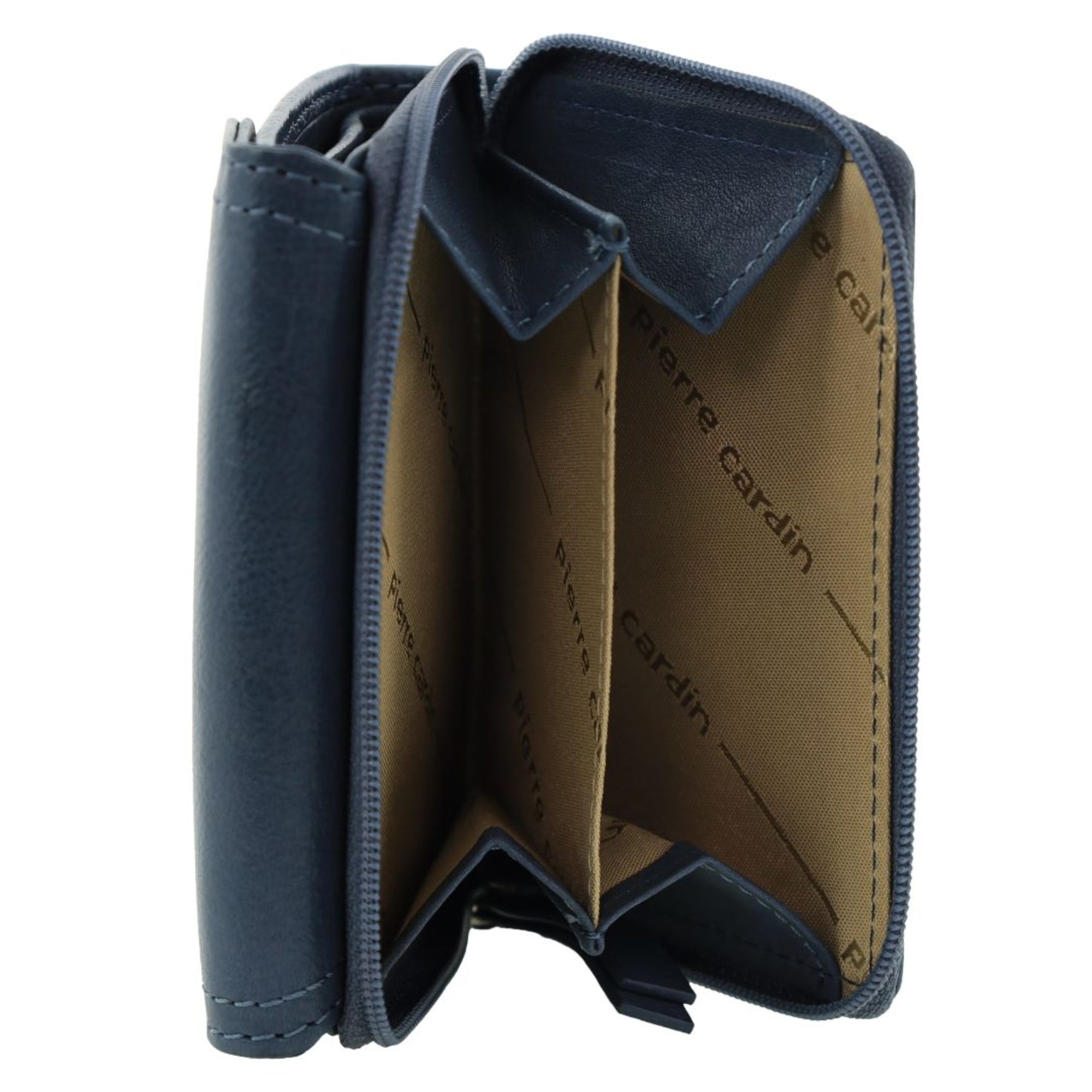 Pierre Cardin Ladies Leather Tri-Fold Tab Wallet