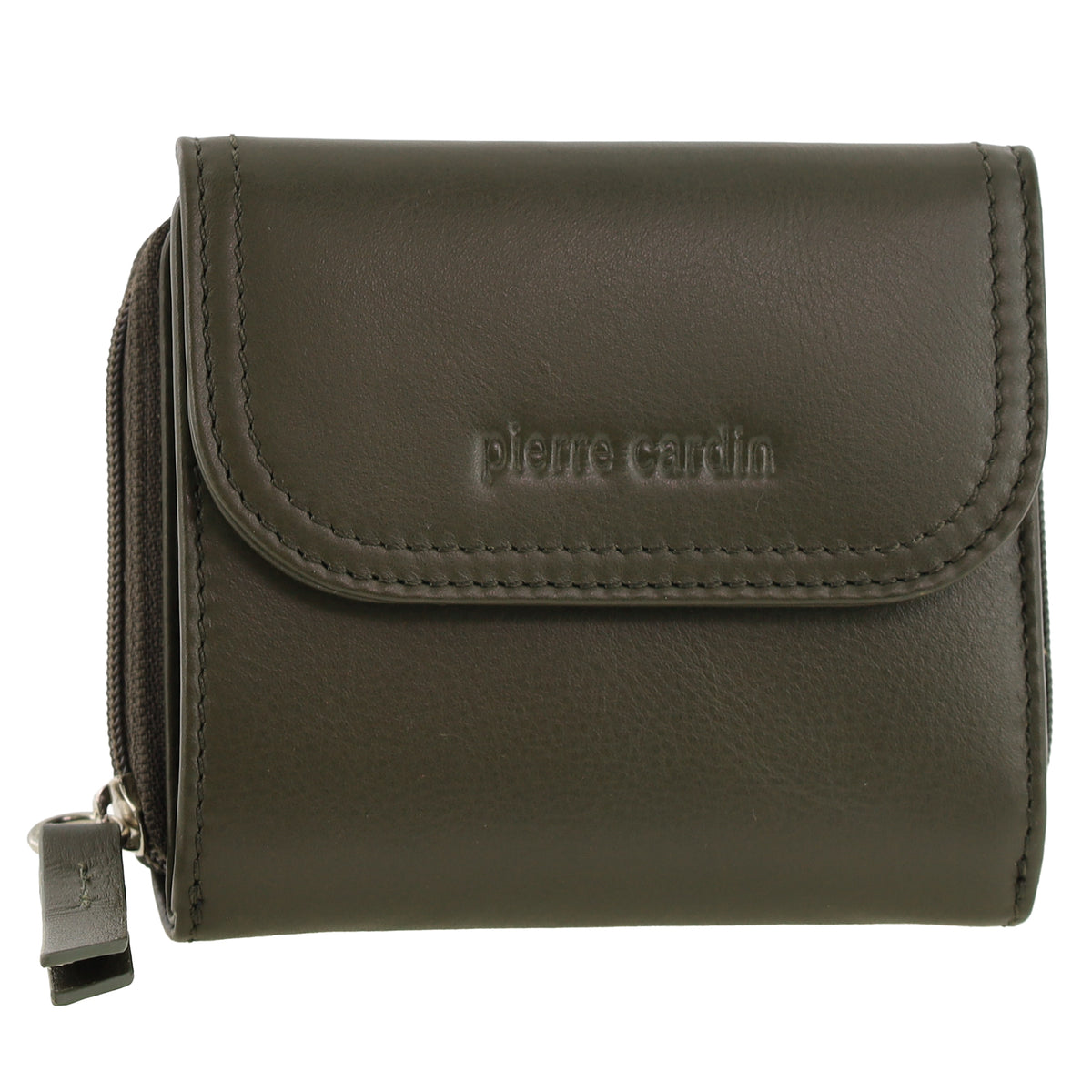 Pierre Cardin Ladies Leather Tri-Fold Tab Wallet
