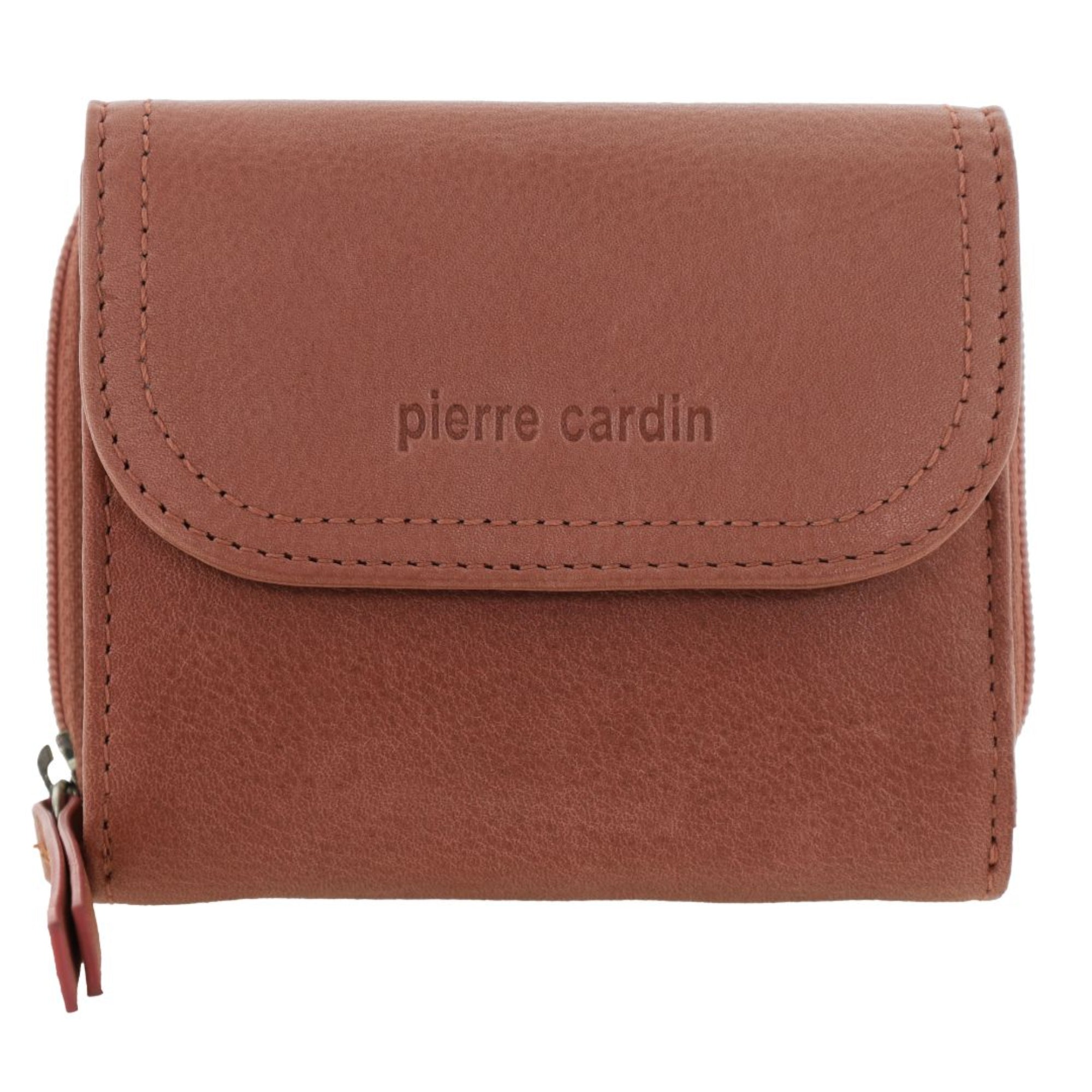 Pierre Cardin Ladies Leather Tri-Fold Tab Wallet