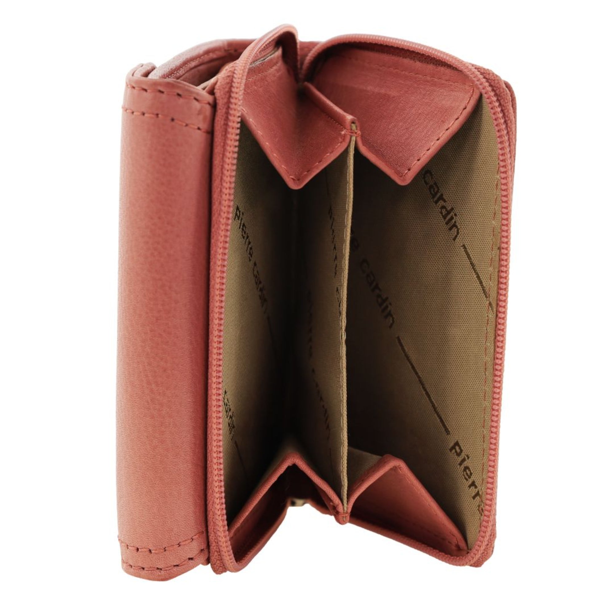 Pierre Cardin Ladies Leather Tri-Fold Tab Wallet