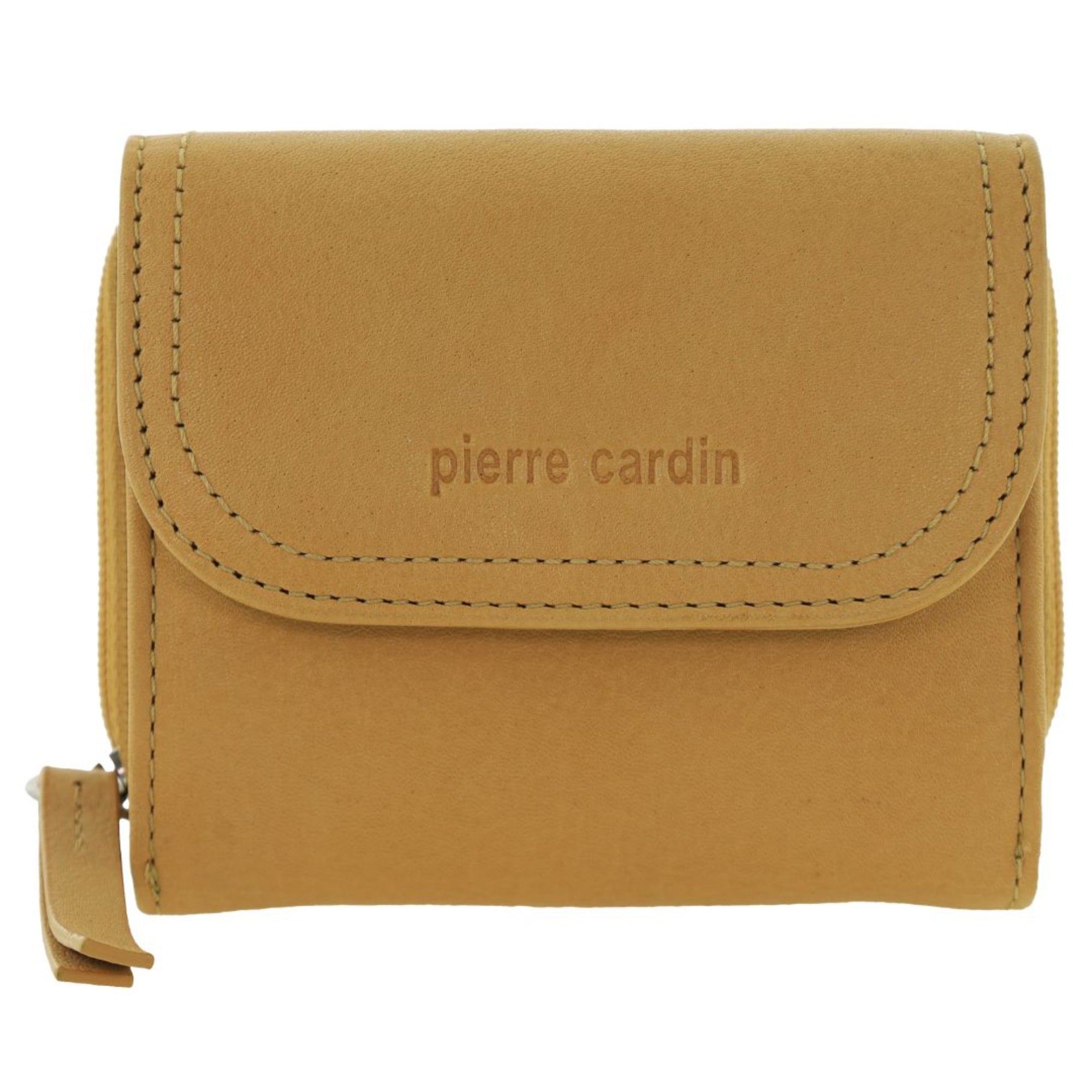 Pierre Cardin Ladies Leather Tri-Fold Tab Wallet