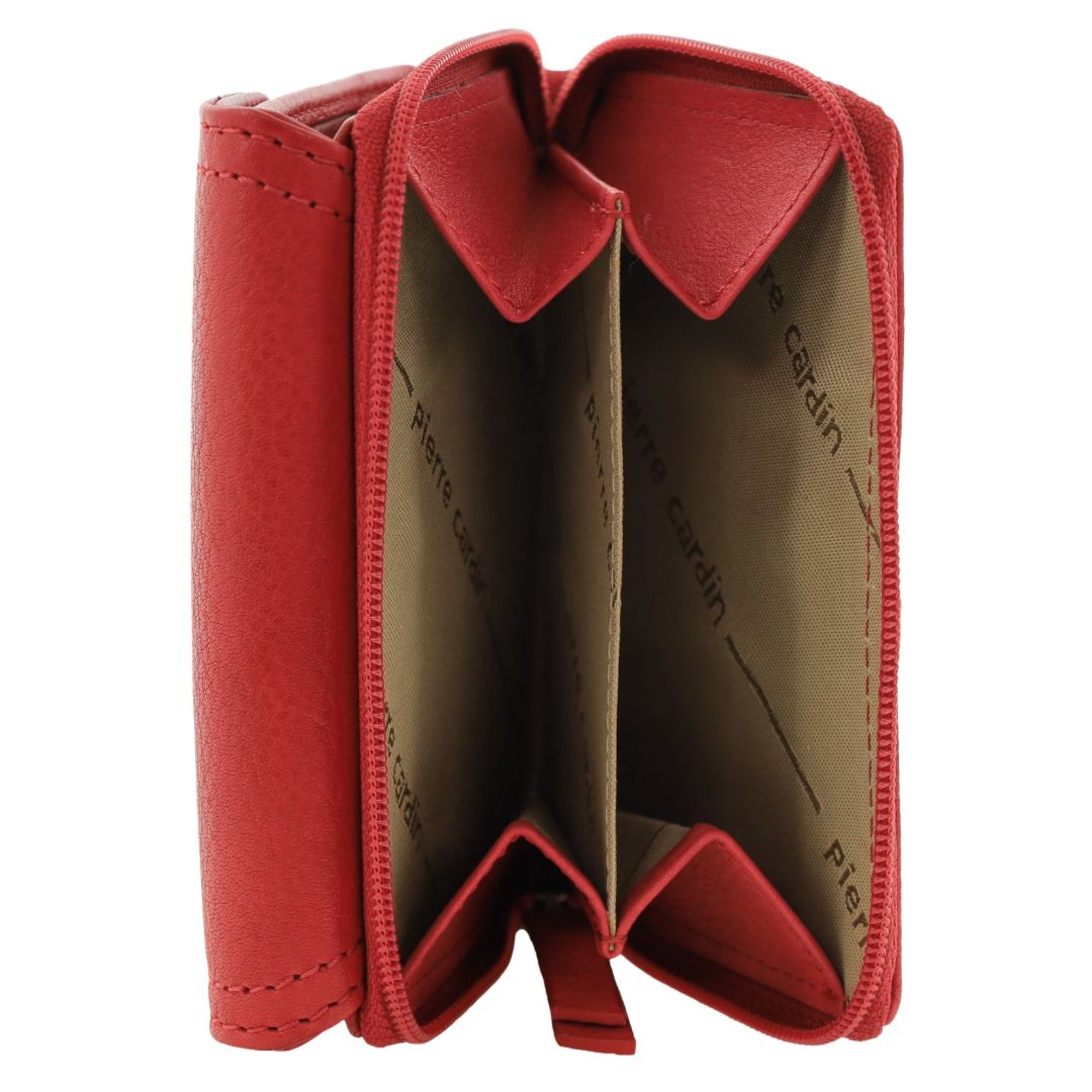 Pierre Cardin Ladies Leather Tri-Fold Tab Wallet