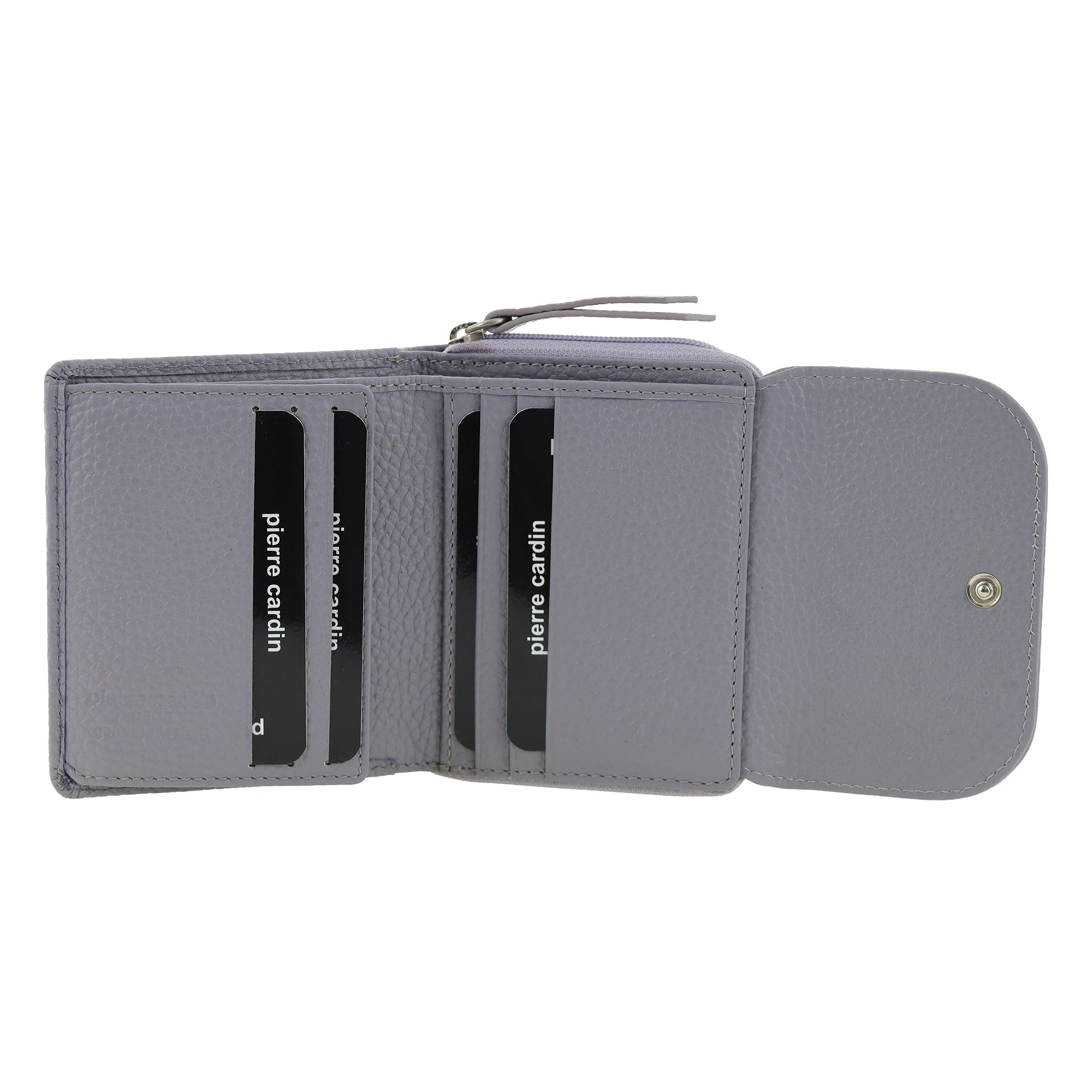 Pierre Cardin Ladies Leather Tri-Fold Tab Wallet