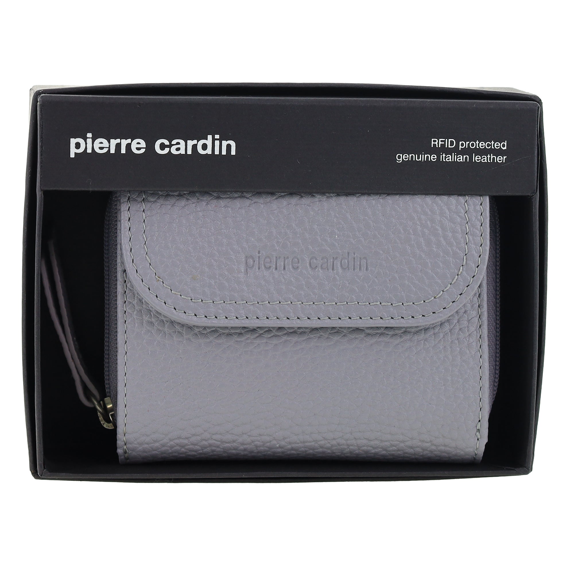 Pierre Cardin Ladies Leather Tri-Fold Tab Wallet