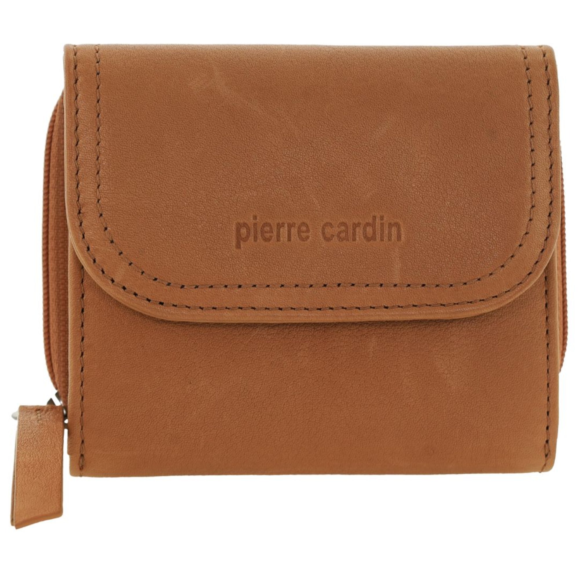 Pierre Cardin Ladies Leather Tri-Fold Tab Wallet