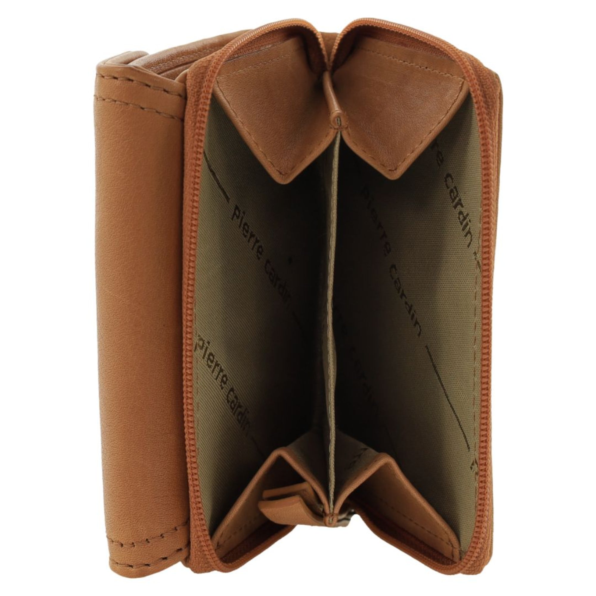 Pierre Cardin Ladies Leather Tri-Fold Tab Wallet