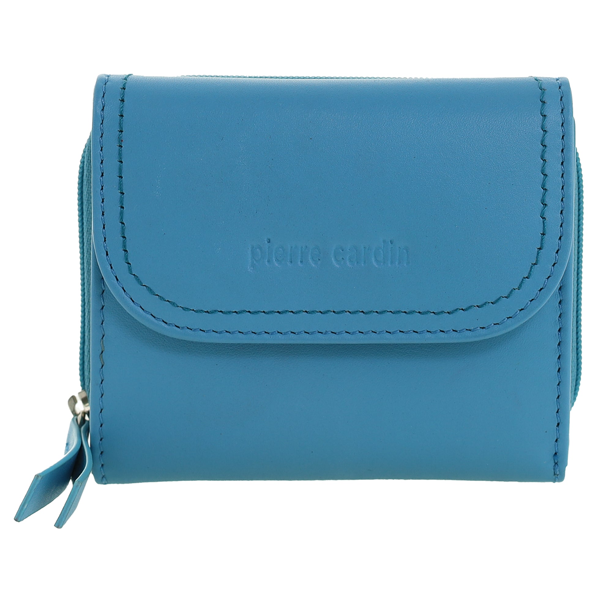 Pierre Cardin Ladies Leather Tri-Fold Tab Wallet