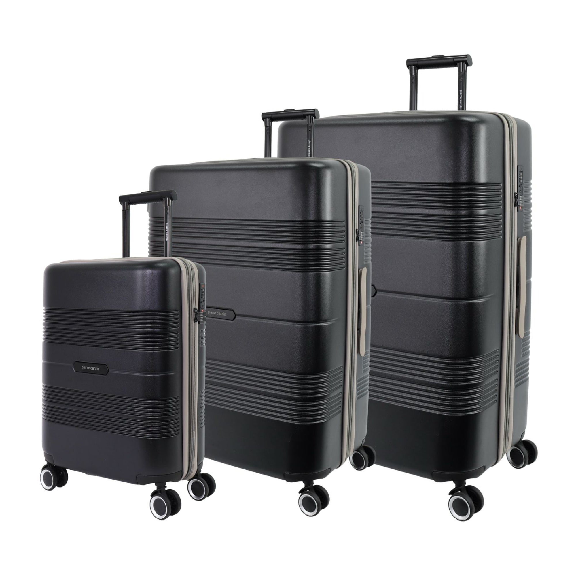 Pierre Cardin 3-Piece Set Travel Hard Shell Suitcase