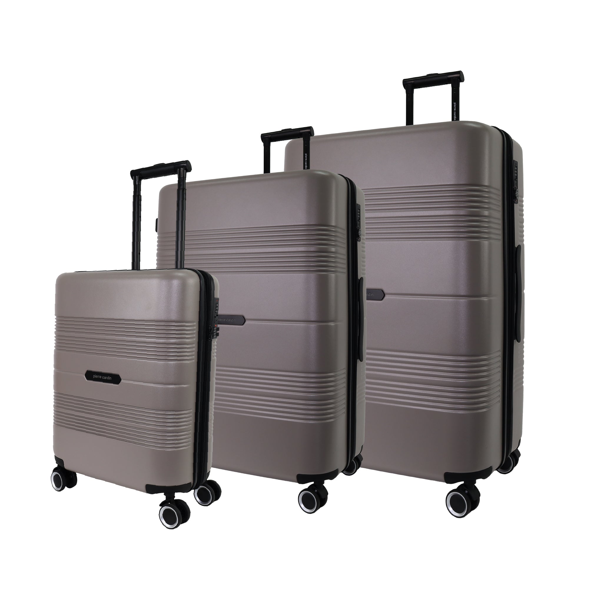Pierre Cardin 3-Piece Set Travel Hard Shell Suitcase