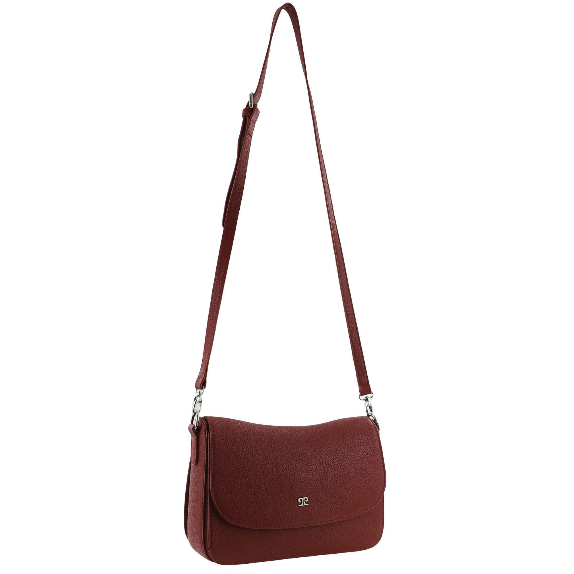 Pierre Cardin Ladies Leather Flap Over Crossbody Bag