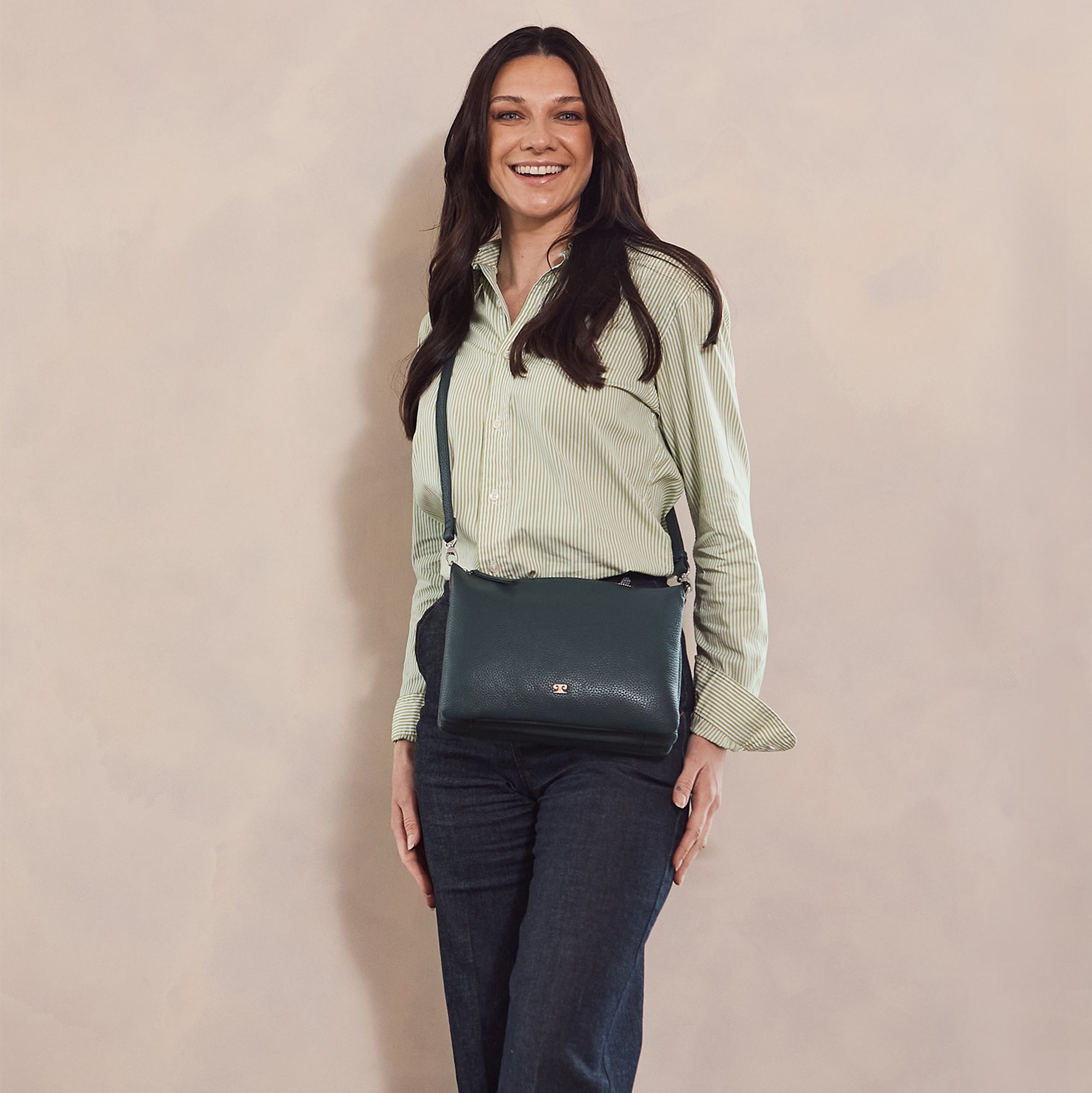 Pierre Cardin Ladies Leather Crossbody Bag